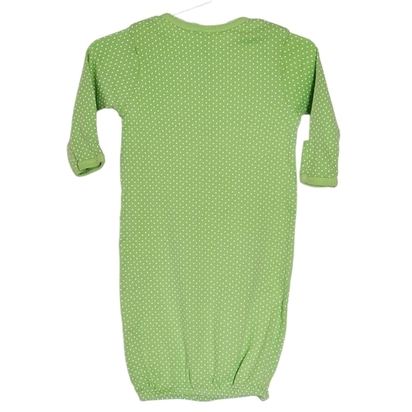 K1103 * Gerber Green Polka Dot Sleep Sack Embroidered Cat Size 0/6M - Picture 3 of 6